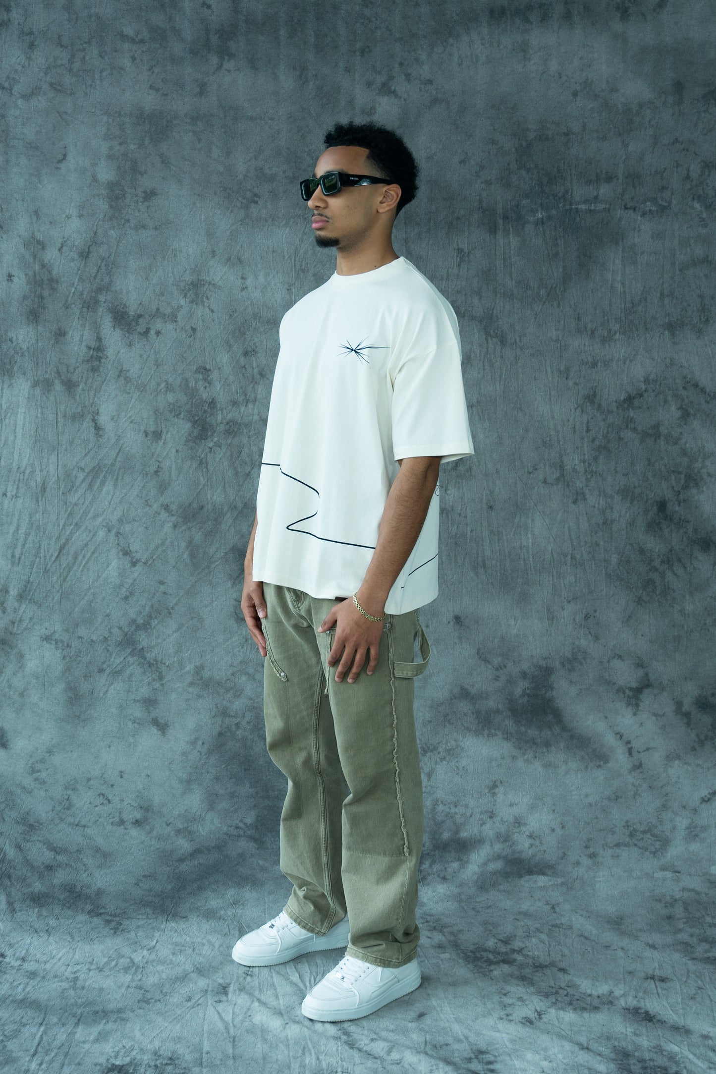 Champagne Oversized T-Shirt Off White