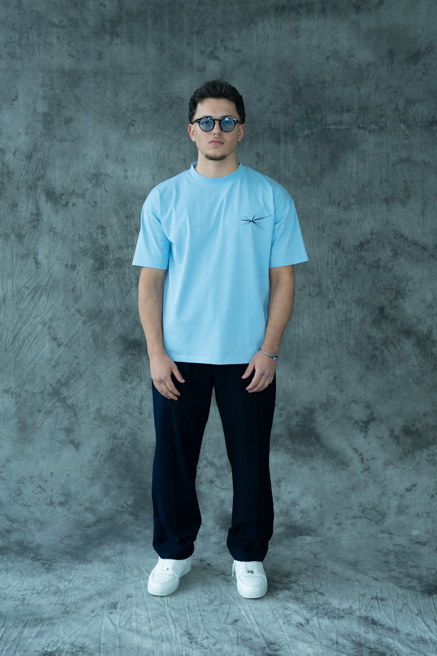 Paris X Excentriek Oversized T-Shirt Sky Blue