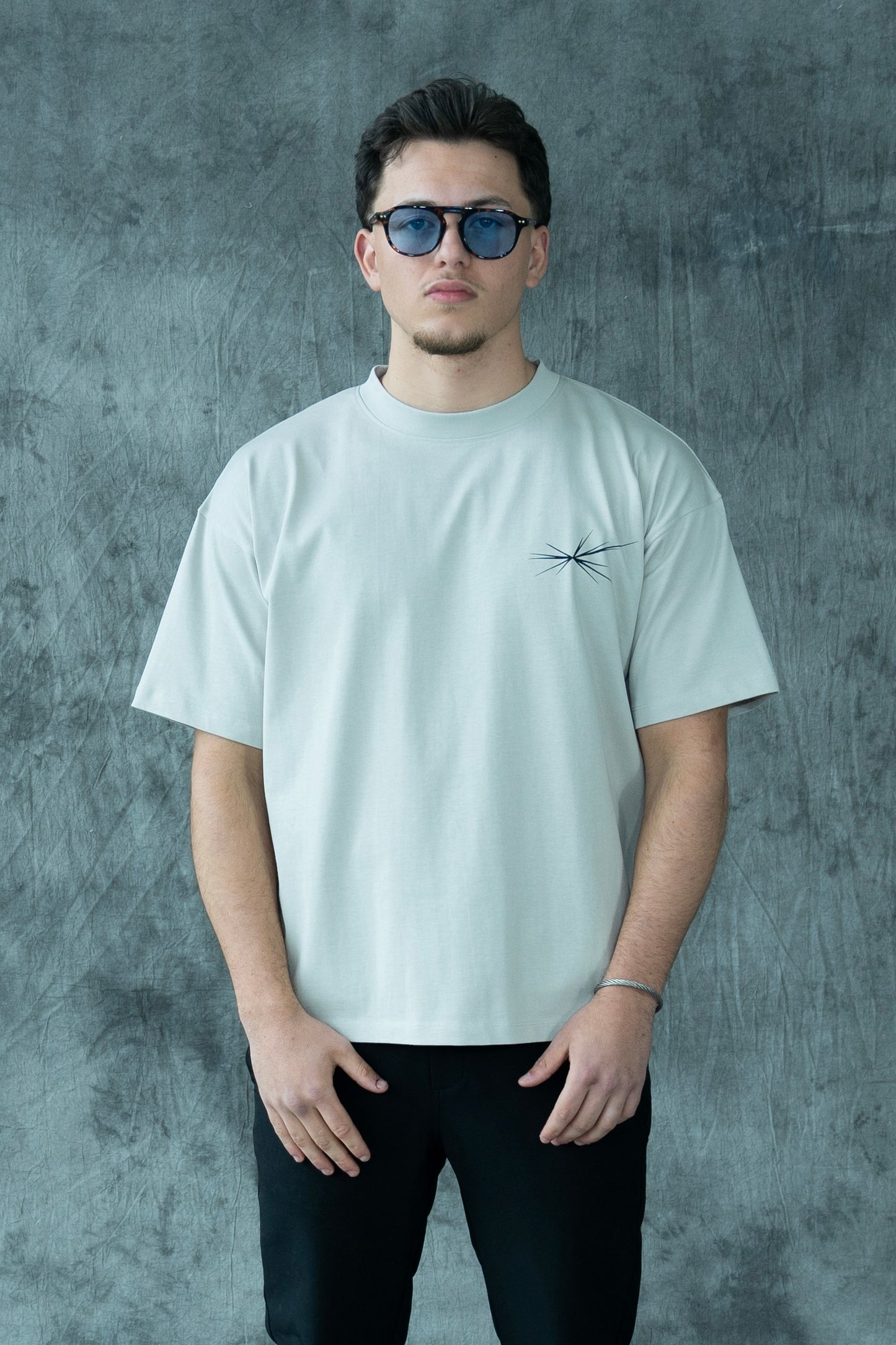 Paris X Excentriek Oversized T-Shirt Stone Grey