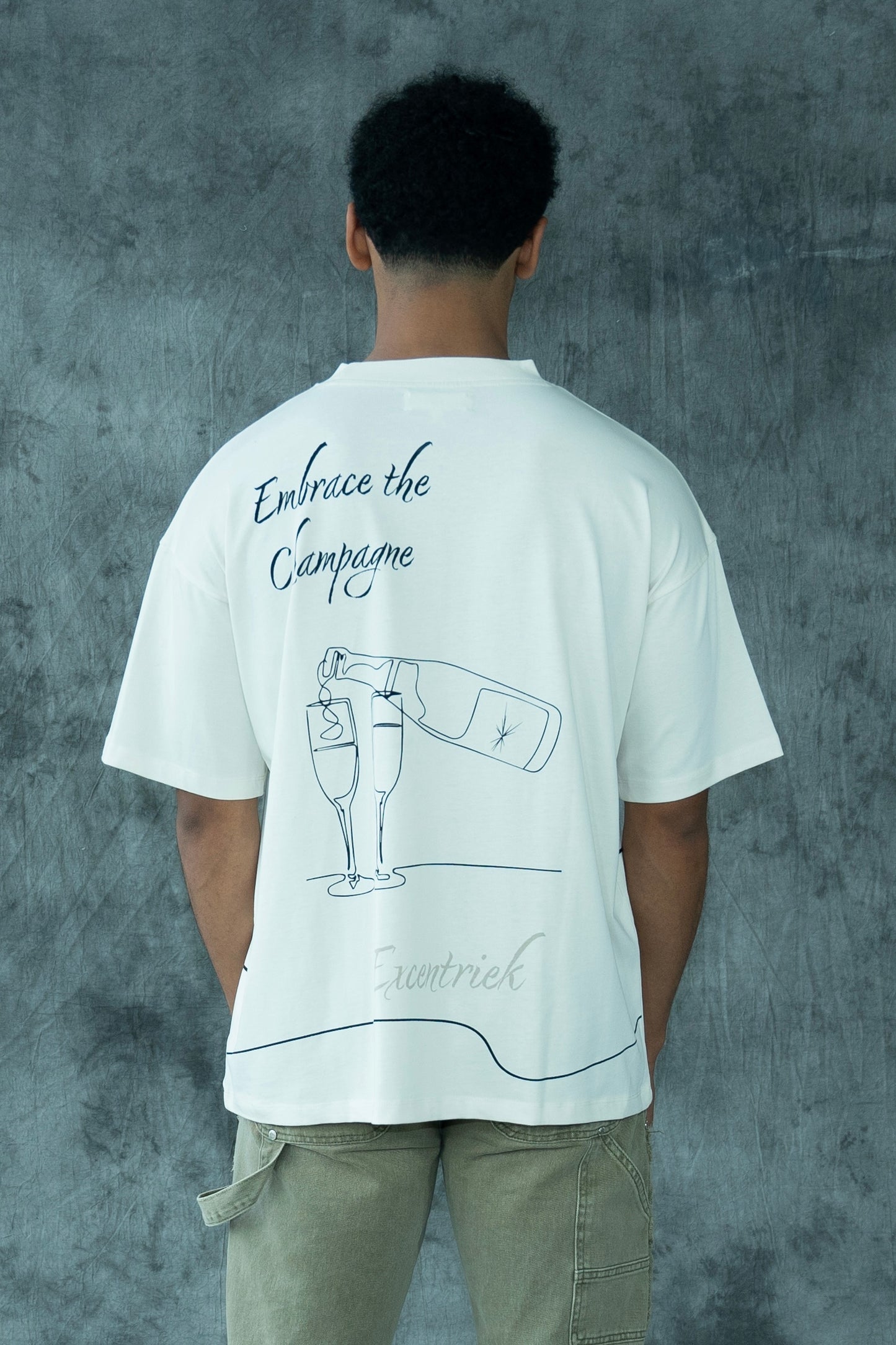 Champagne Oversized T-Shirt Off White